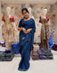 Softy Paper Silk saree with hand work - view 1