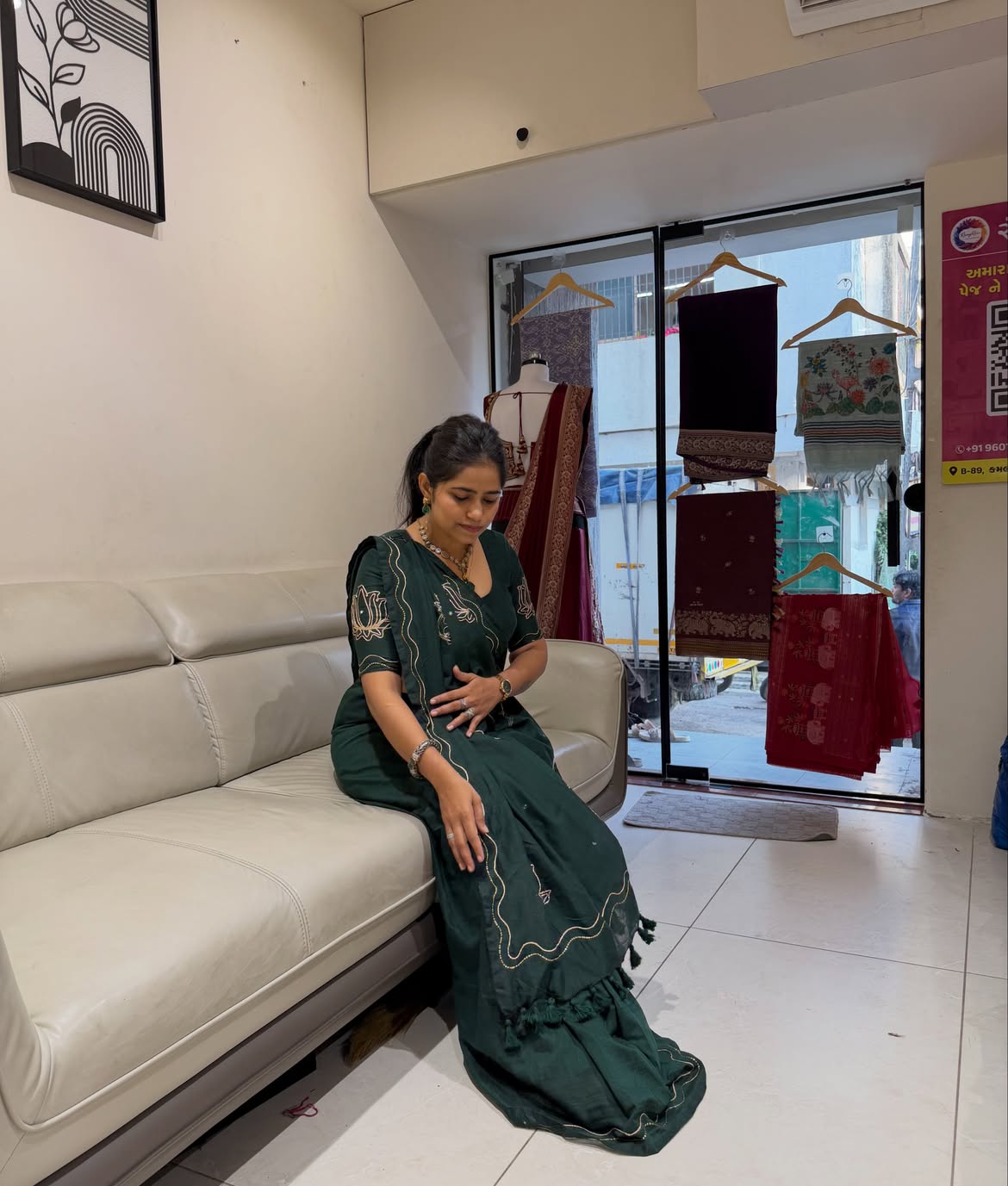 Khadi Cotton Saree with Handwork & Blouse | RangRiva festive saree guide
