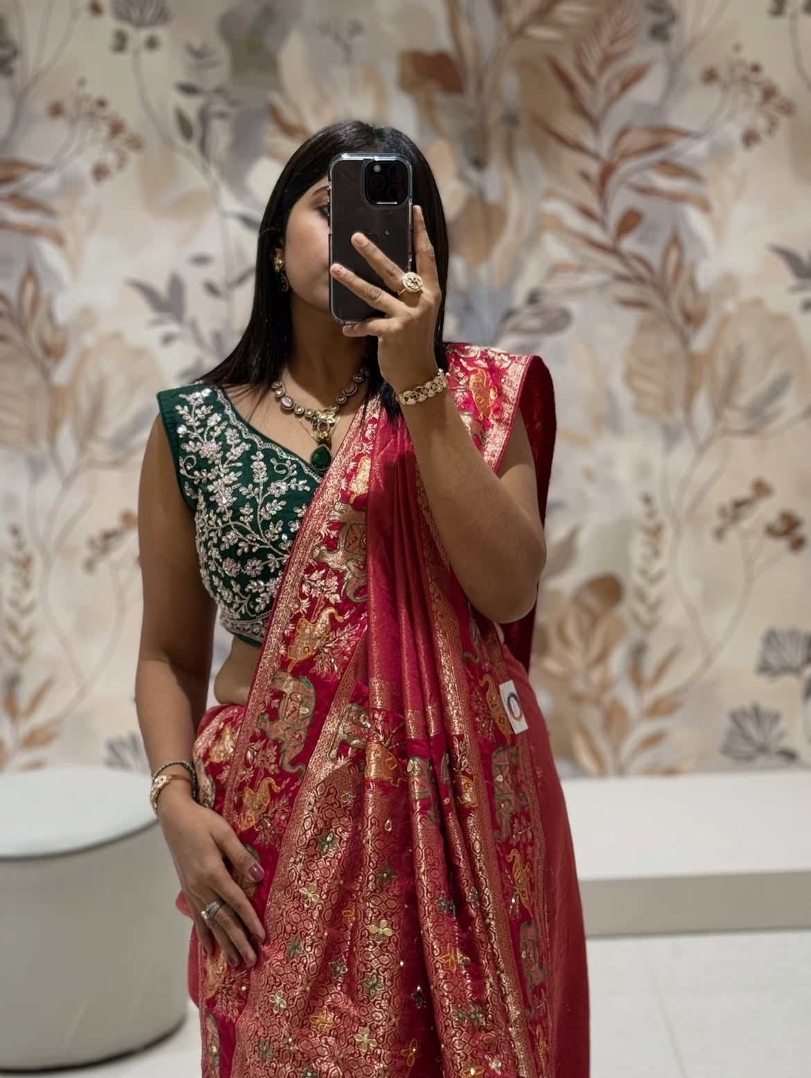 saree blouse fitting for diwali – Soft Semi Silk Saree with Hand Work & Blouse