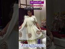 Ivory Khadi Cotton Saree with Real Mirror Handwork — product video