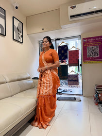 Cotton saree with weaving work - view 6
