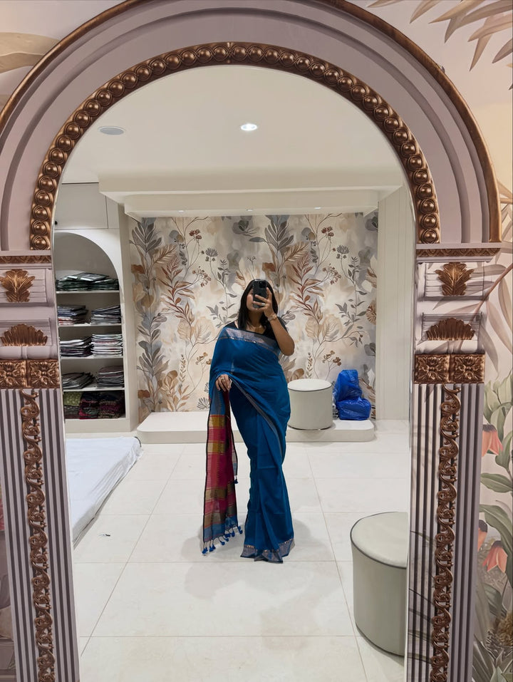 Handloom Cotton saree - view 1
