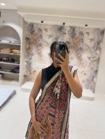 Mal Cotton saree with Aari Work - view 10