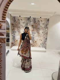 Mal Cotton saree with Aari Work - view 3