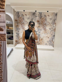 Mal Cotton saree with Aari Work - view 4