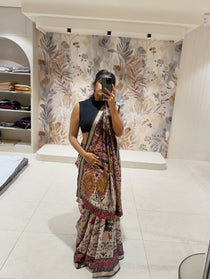 Mal Cotton saree with Aari Work - view 7