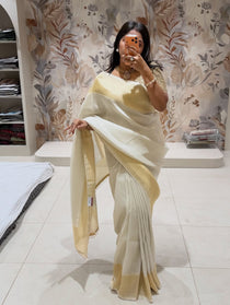 Pure Banarasi Tissue saree - view 1