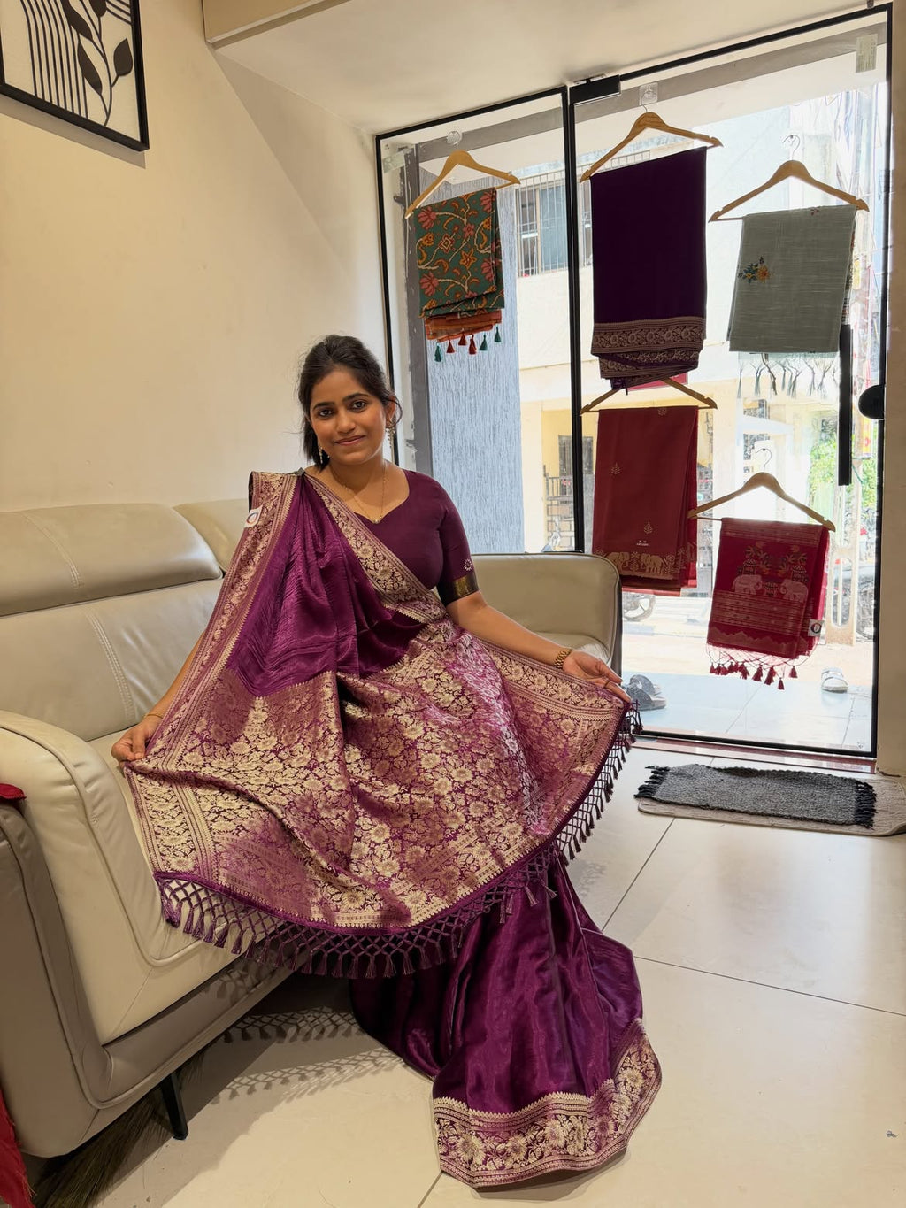 Pure Gaji Silk saree - view 5