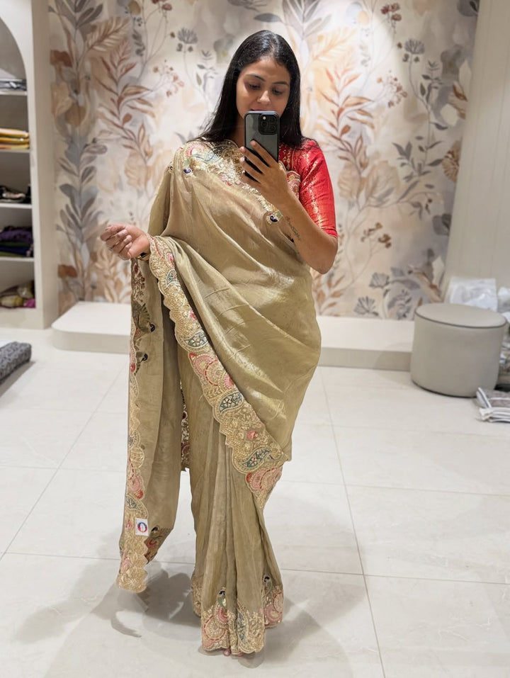 Pure Silk saree with Heavy Work - view 1