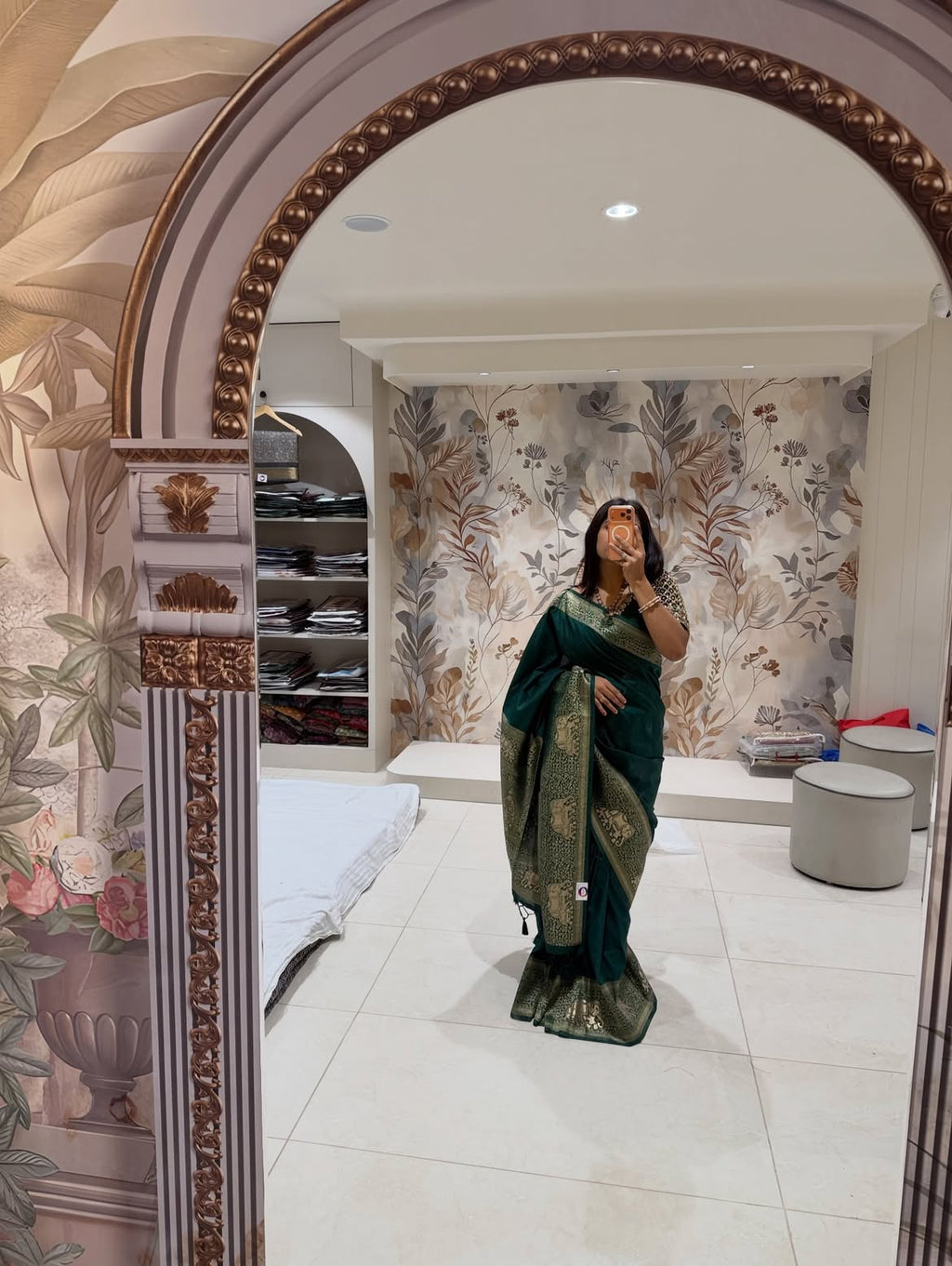 Satin Silk saree - view 6