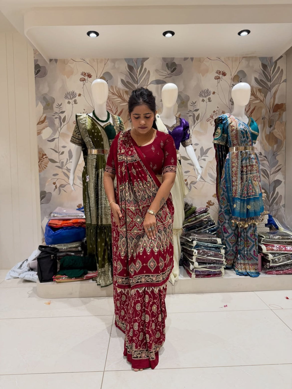 Soft rayon cotton saree with blouse - view 12