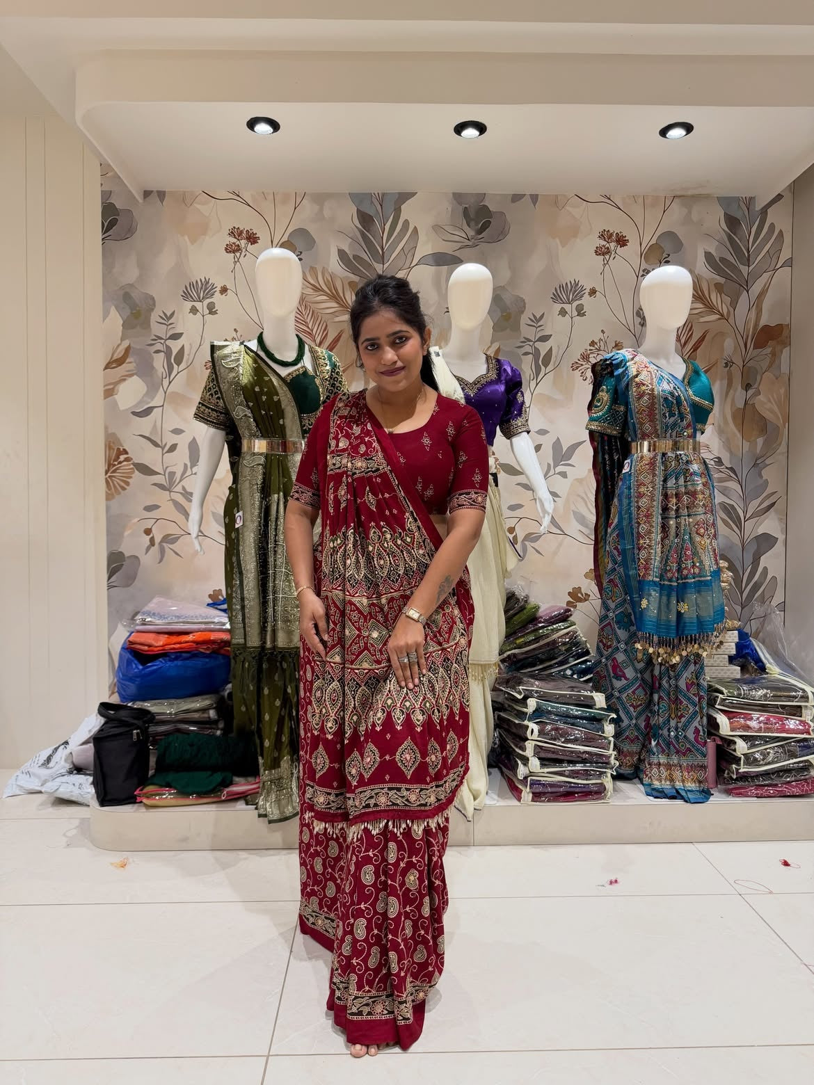 Soft rayon cotton saree with blouse - view 13