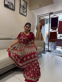 Soft rayon cotton saree with blouse - view 6