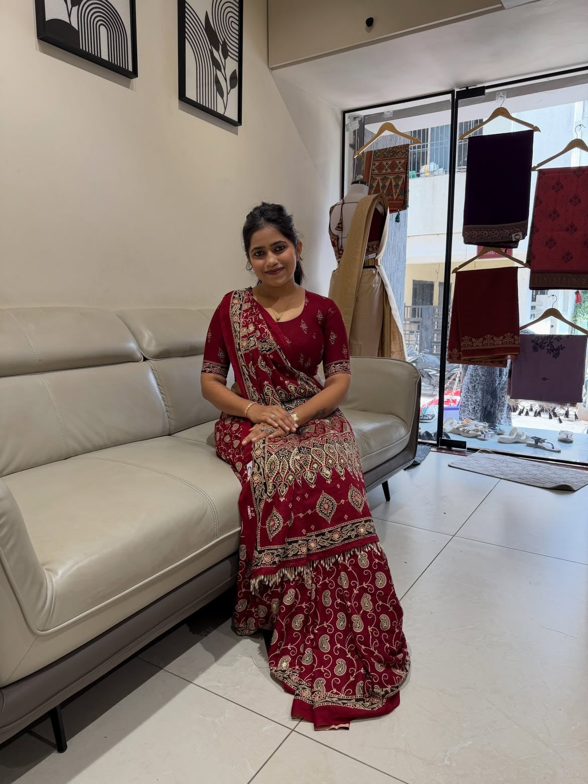 Soft rayon cotton saree with blouse - view 8