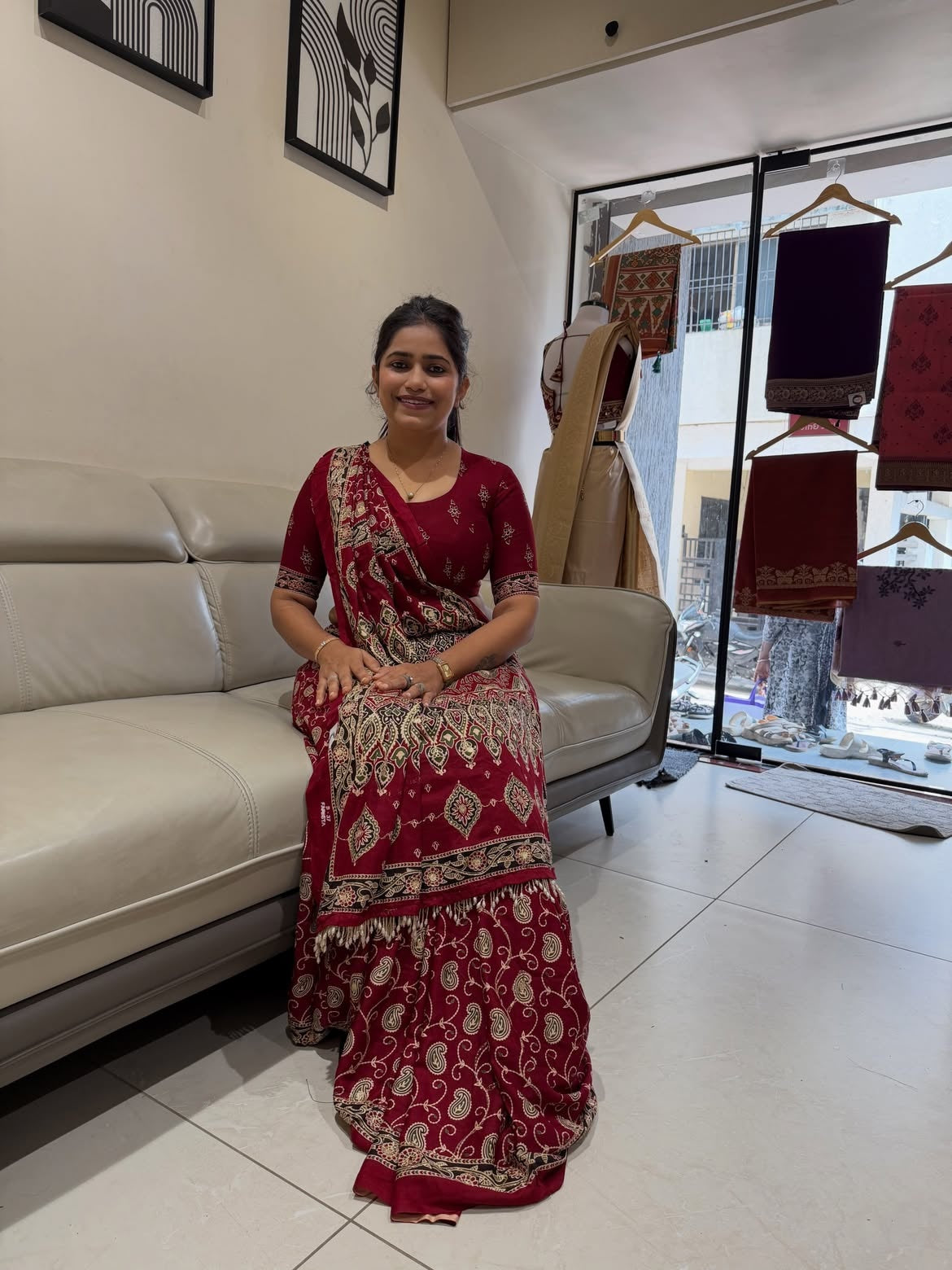 Soft rayon cotton saree with blouse - view 9