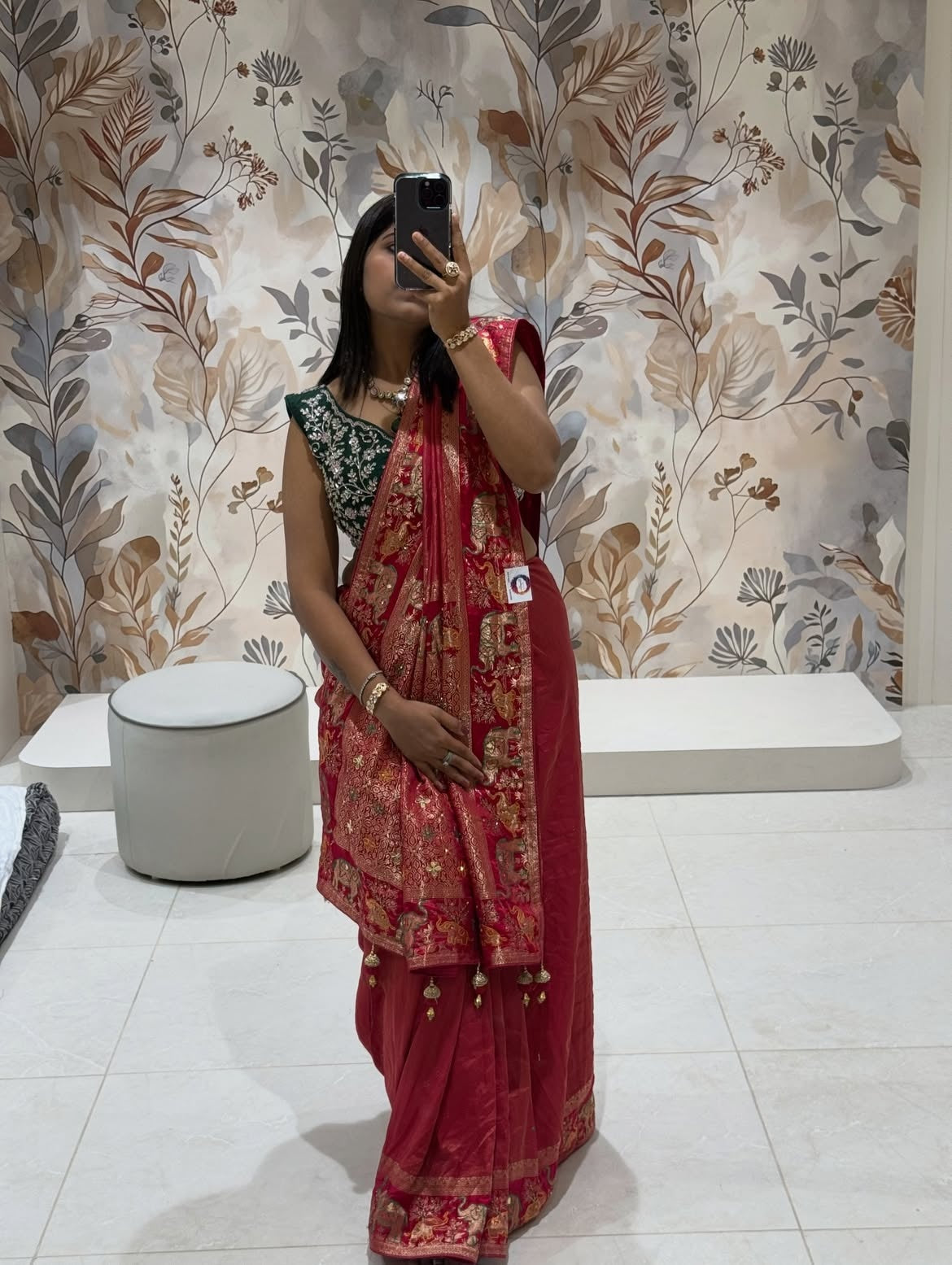 Soft Semi Silk saree with Hand Work - view 19